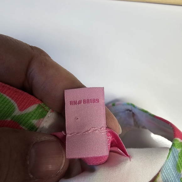 Lilly Pulitzer Cathy Flamingo Pink Southern Charm Lace Front Shift Dress size 0 - Picture 5 of 6